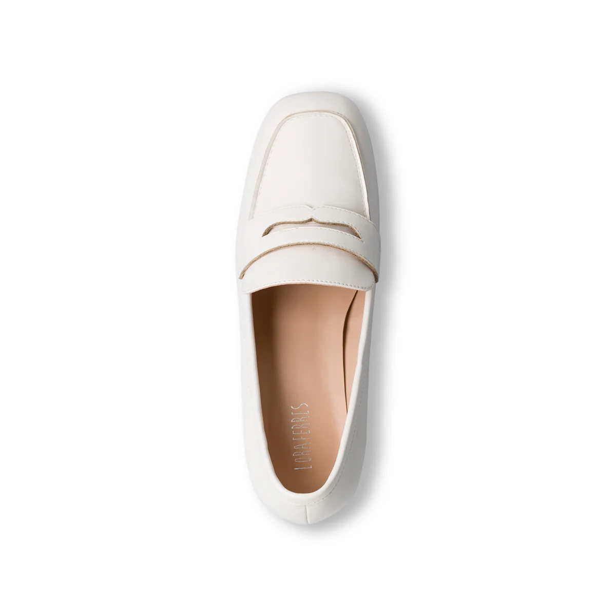 Mocassini bianchi off-white da donna con tacco 5 cm Lora Ferres - Image 5