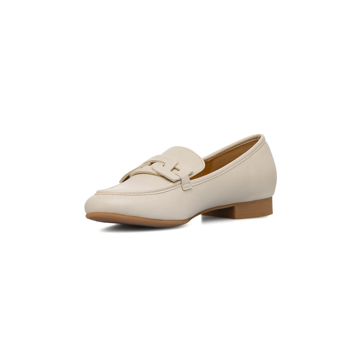 Mocassini bianco off-white da donna comodi e flessibili con morsetto P Smart - Image 4