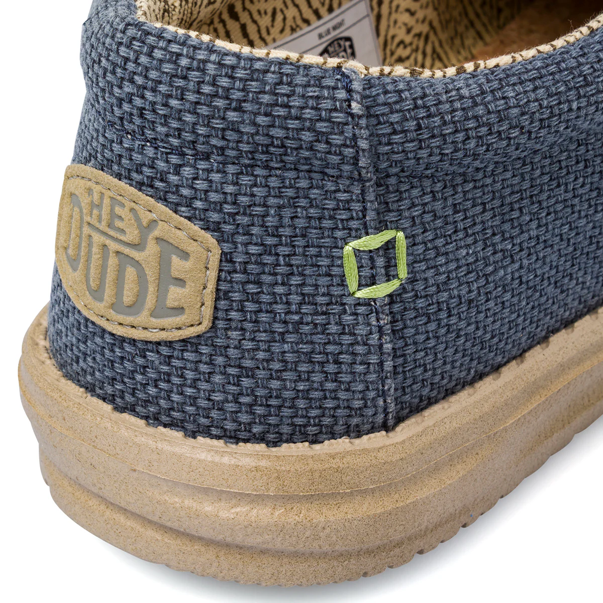 Mocassini leggeri blu da Uomo in tessuto Heydude Wally Braided - Image 4