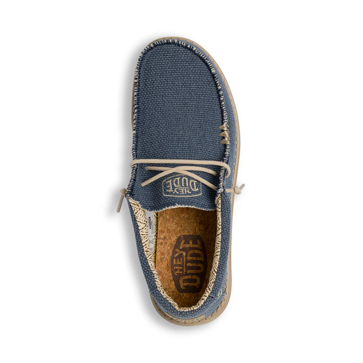 Mocassini leggeri blu da Uomo in tessuto Heydude Wally Braided - Image 5