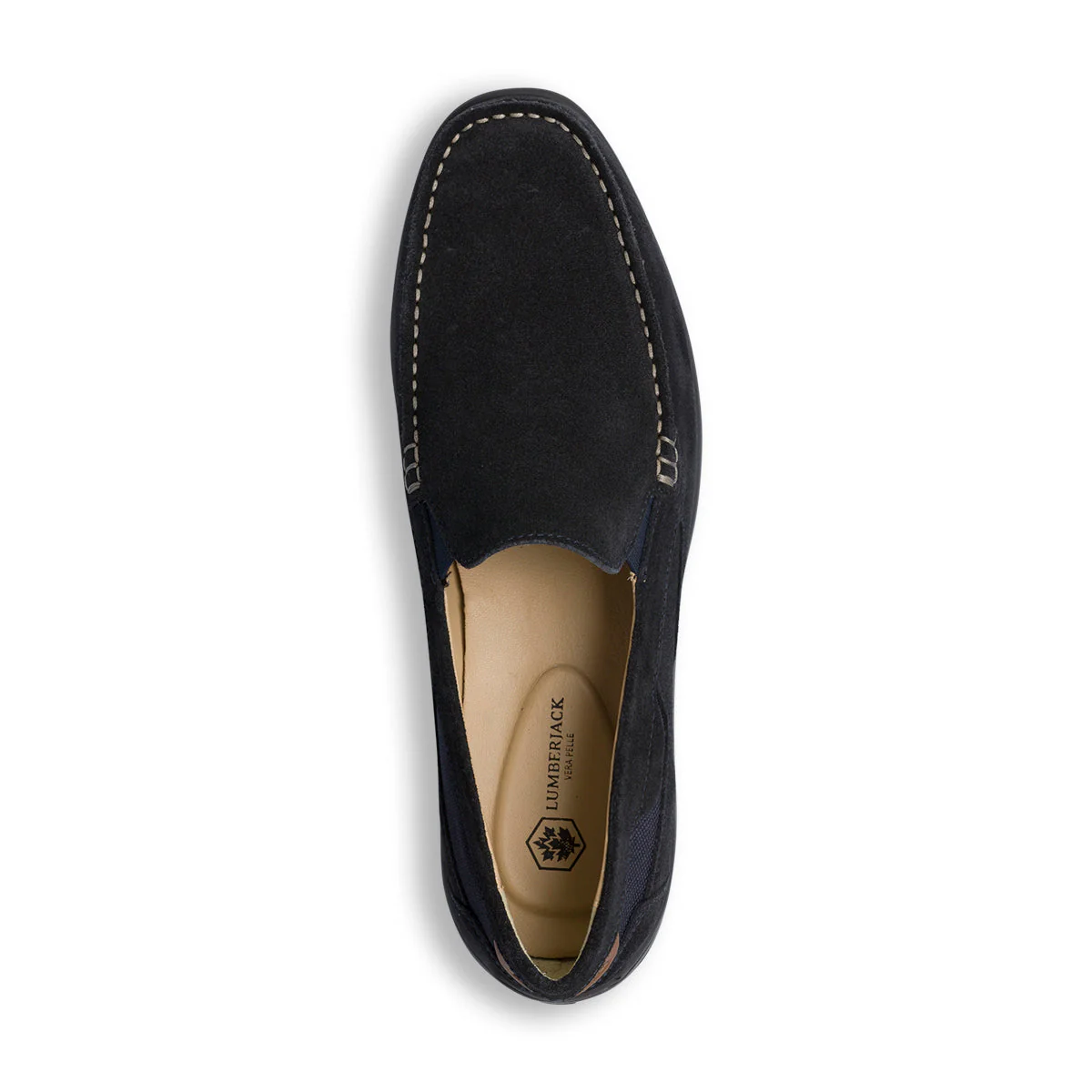 Mocassini blu in pelle scamosciata da uomo Lumberjack Anthony - Image 6