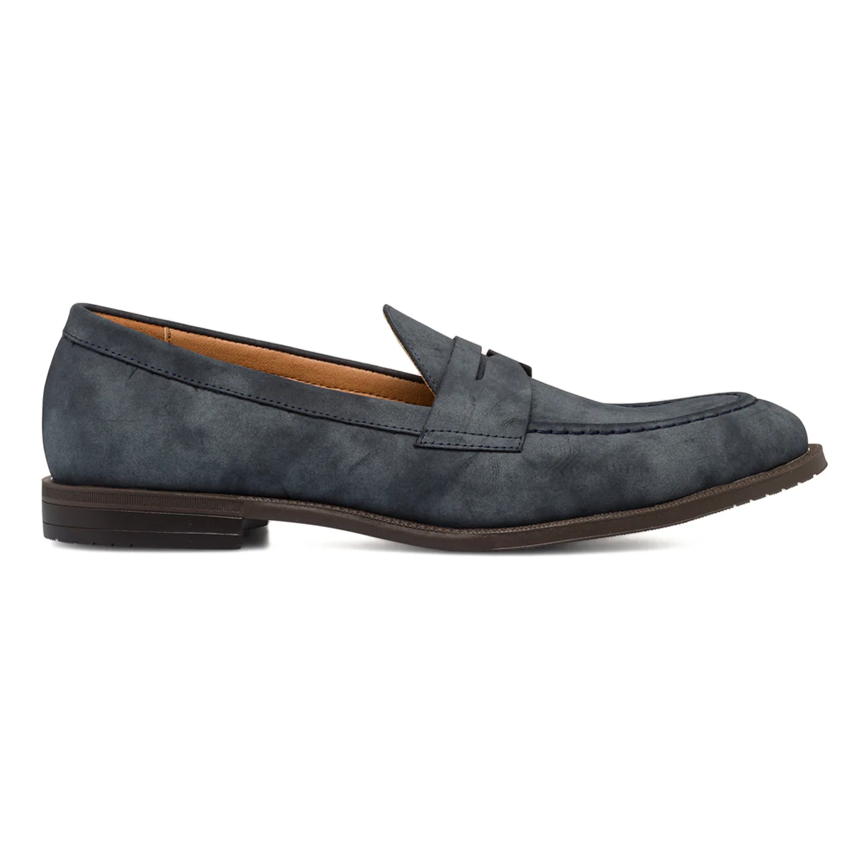 Mocassini blu navy effetto vintage da uomo Riflessi Urbani - Image 4