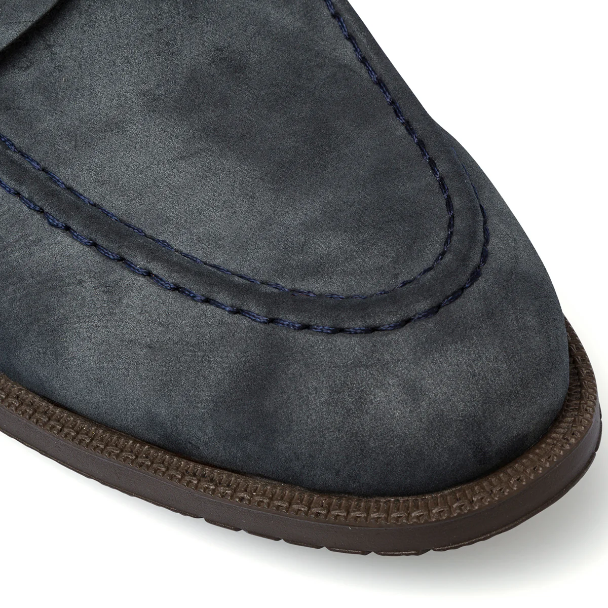 Mocassini blu navy effetto vintage da uomo Riflessi Urbani - Image 8