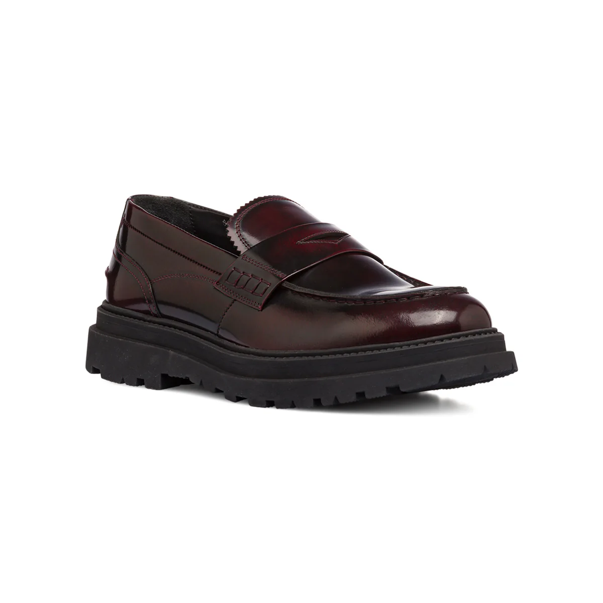 Mocassini bordeaux da Uomo in pelle Primopiano - Image 2