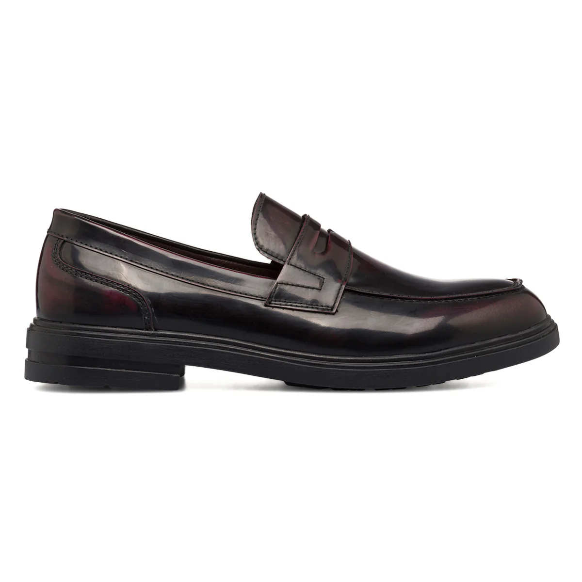 Mocassini eleganti bordeaux effetto vintage da uomo Riflessi Urbani - Image 3