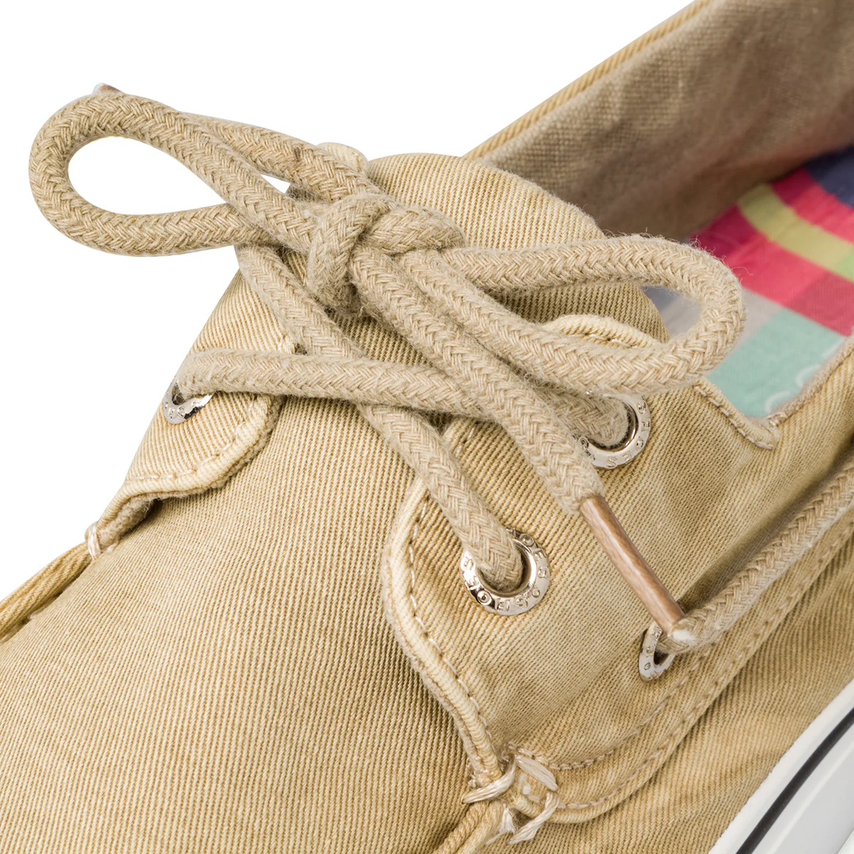 Mocassini casual beige da uomo in tessuto con laccetto passante Riflessi Urbani - Image 6