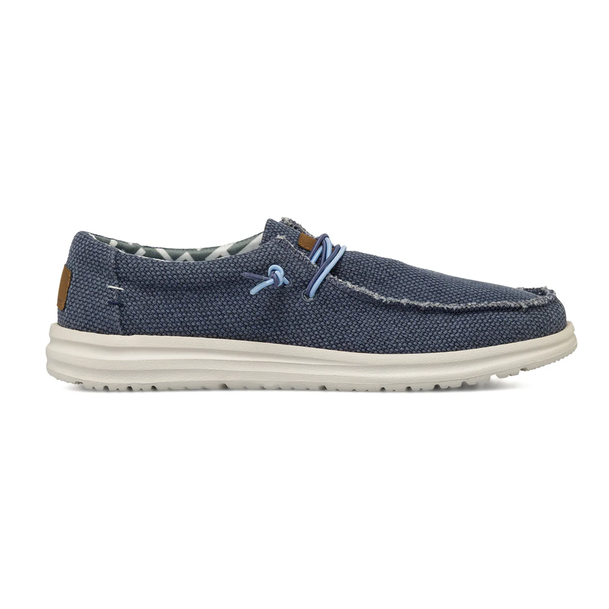 Mocassini casual Blu da Uomo in tela con lacci elastici Navigare - Image 2
