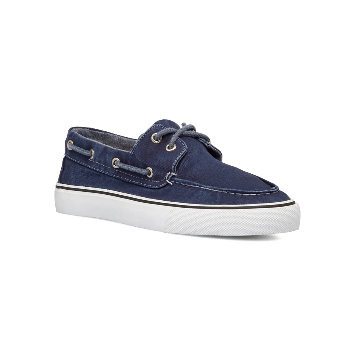 Mocassini casual blu da uomo in tessuto effetto jeans con laccetto passante Riflessi Urbani - Image 2