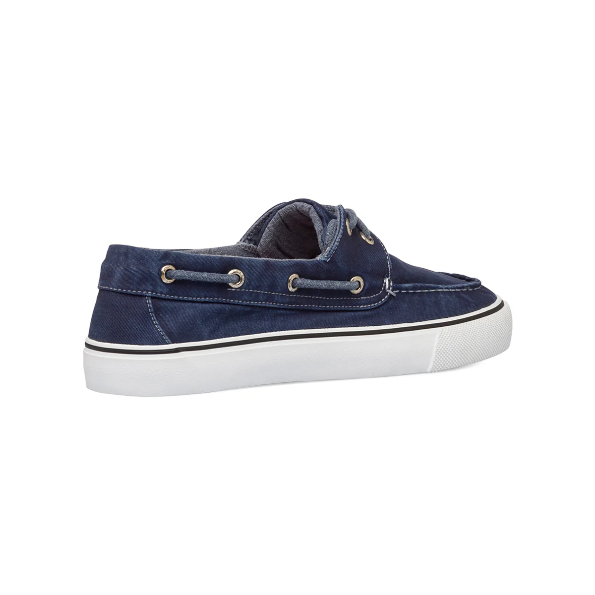 Mocassini casual blu da uomo in tessuto effetto jeans con laccetto passante Riflessi Urbani - Image 3