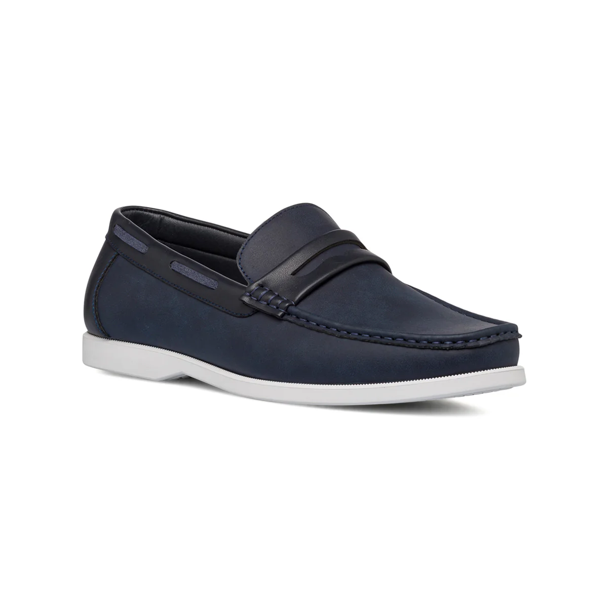 Mocassini casual da uomo blu navy Riflessi Urbani - Image 2