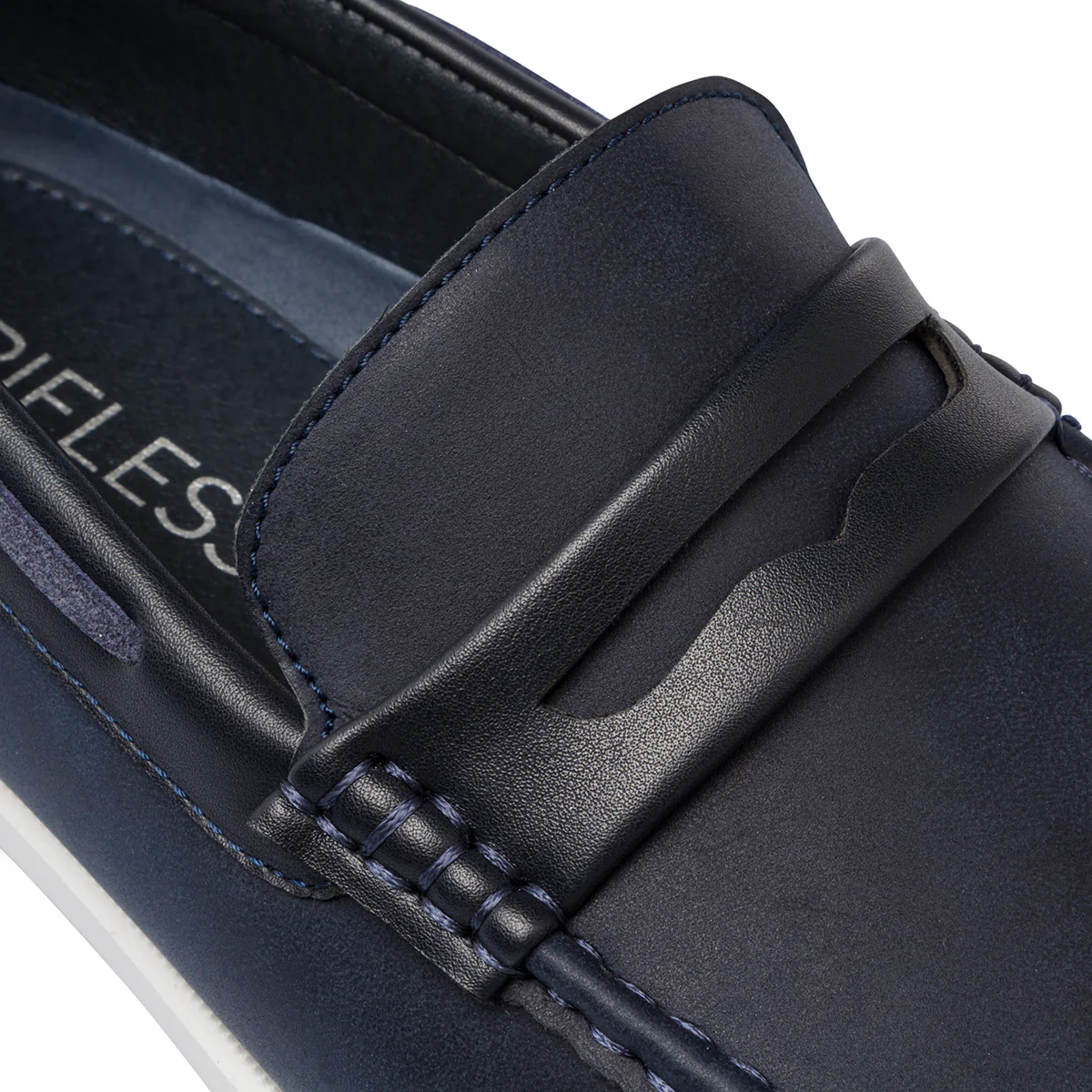 Mocassini casual da uomo blu navy Riflessi Urbani - Image 6