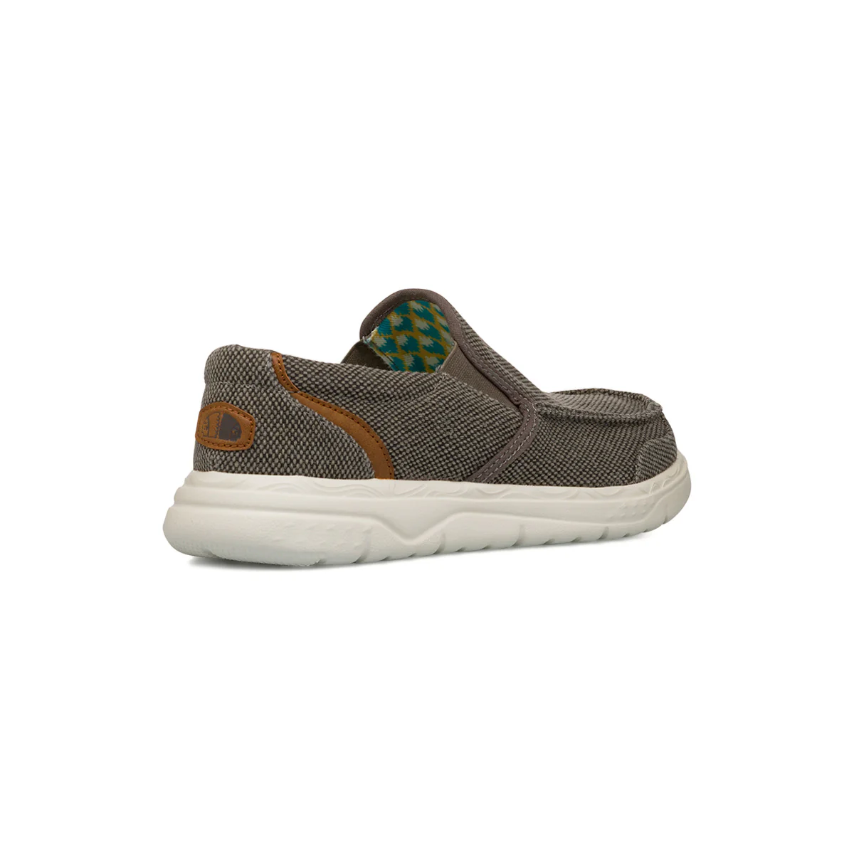 Mocassini casual grigi da Uomo in tessuto canvas effetto stone washed Americanino - Image 3