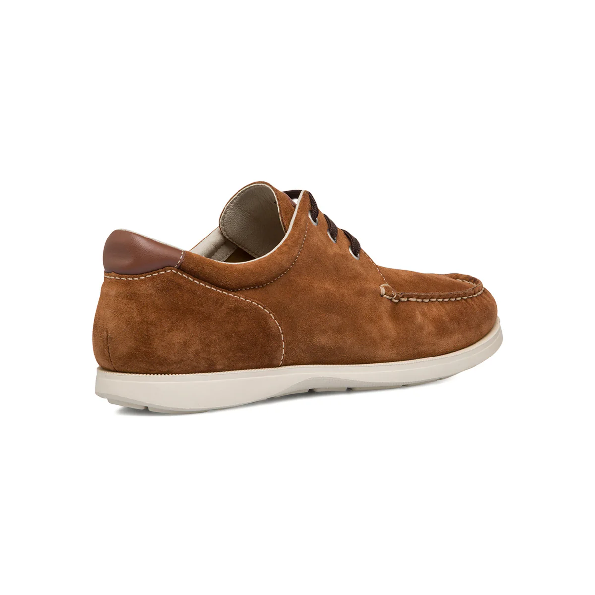 Mocassini casual marroni da uomo con lacci Primo Piano - Image 3