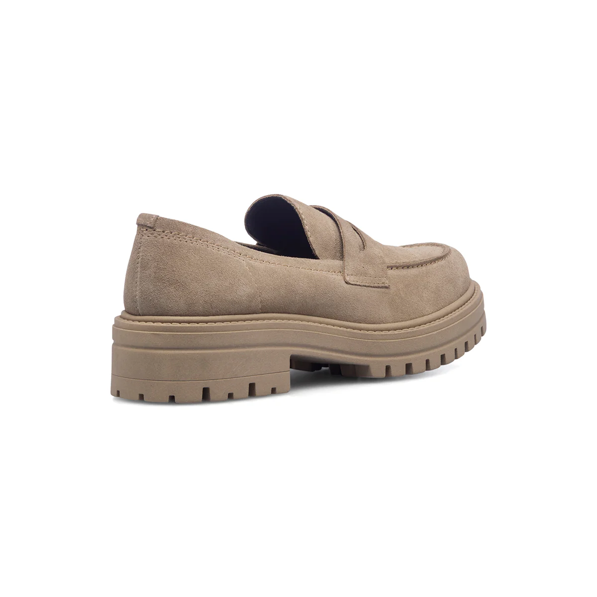 Mocassini chunky beige in pelle scamosciata da donna Primopiano - Image 4