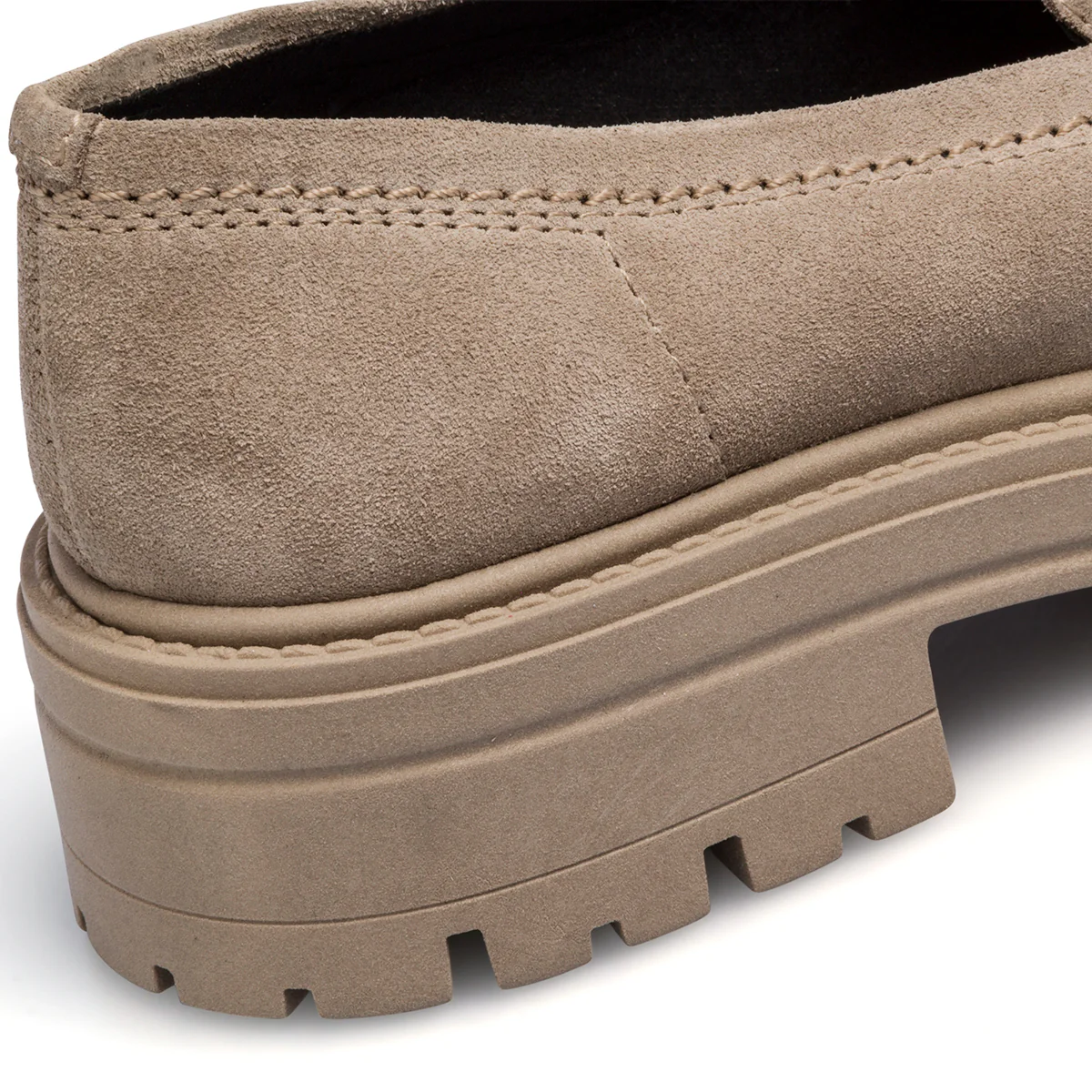 Mocassini chunky beige in pelle scamosciata da donna Primopiano - Image 8