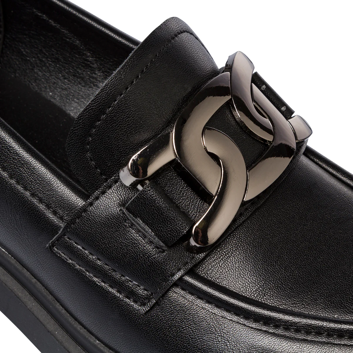 Mocassini chunky da donna neri con morsetto Lora Ferres - Image 4