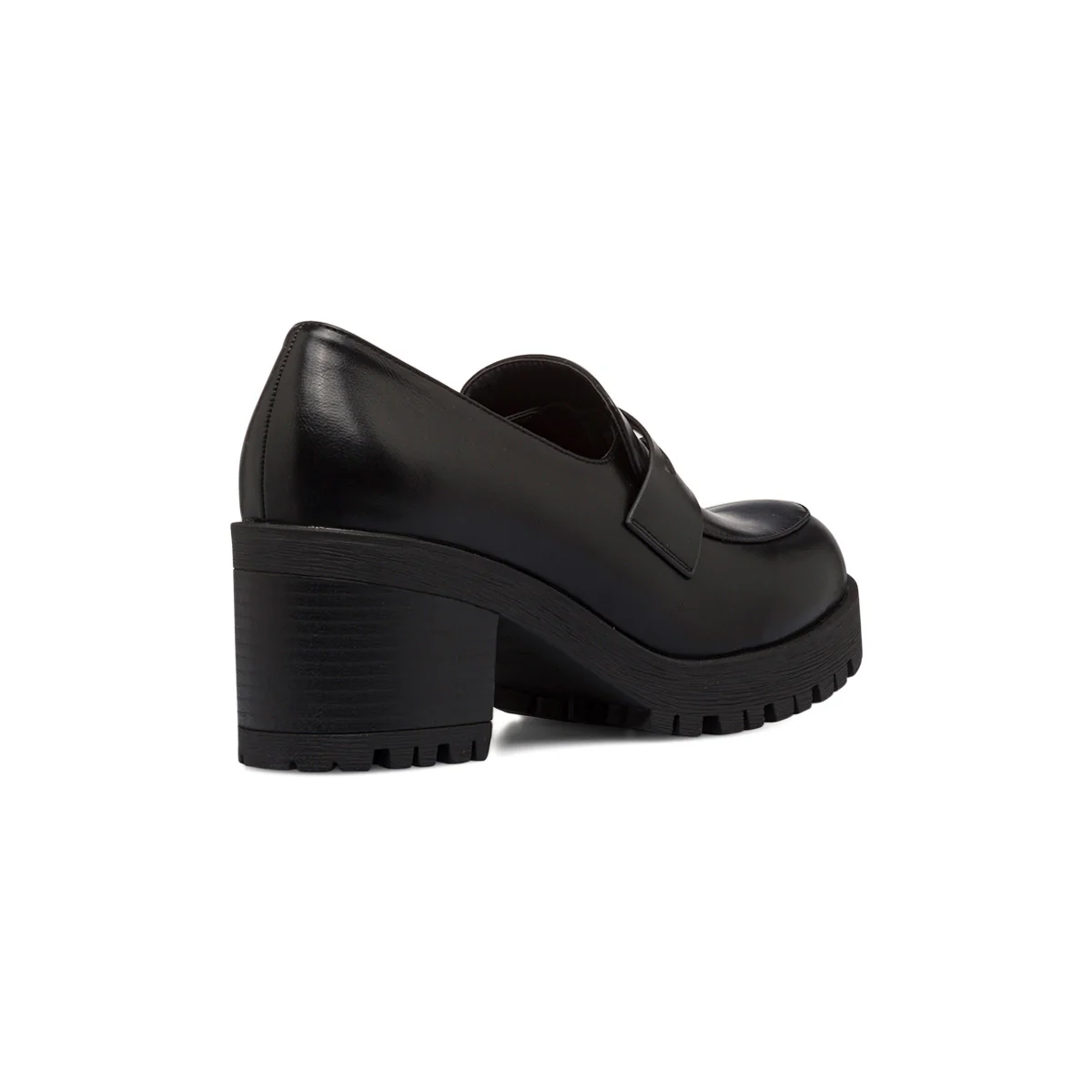 Mocassini chunky neri da donna con tacco 7 cm Lora Ferres - Image 3