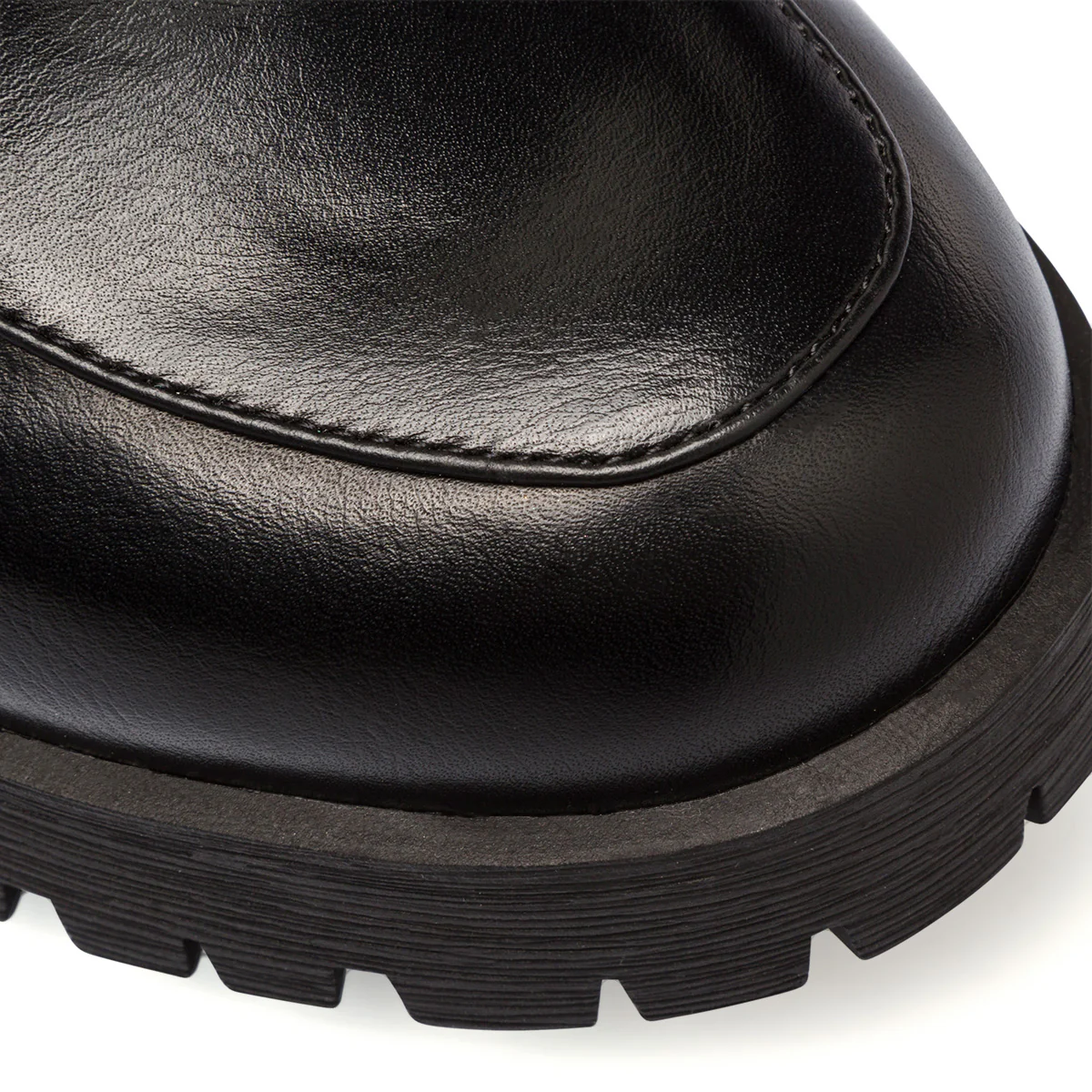 Mocassini chunky neri da donna con tacco 7 cm Lora Ferres - Image 5