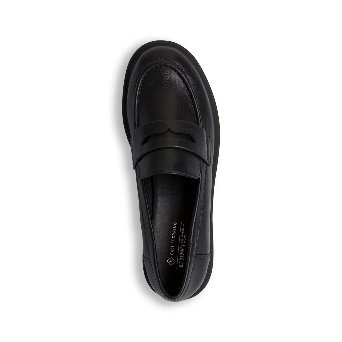 Mocassini chunky neri da donna in pelle vegana Call It Spring Frankiie - Image 5