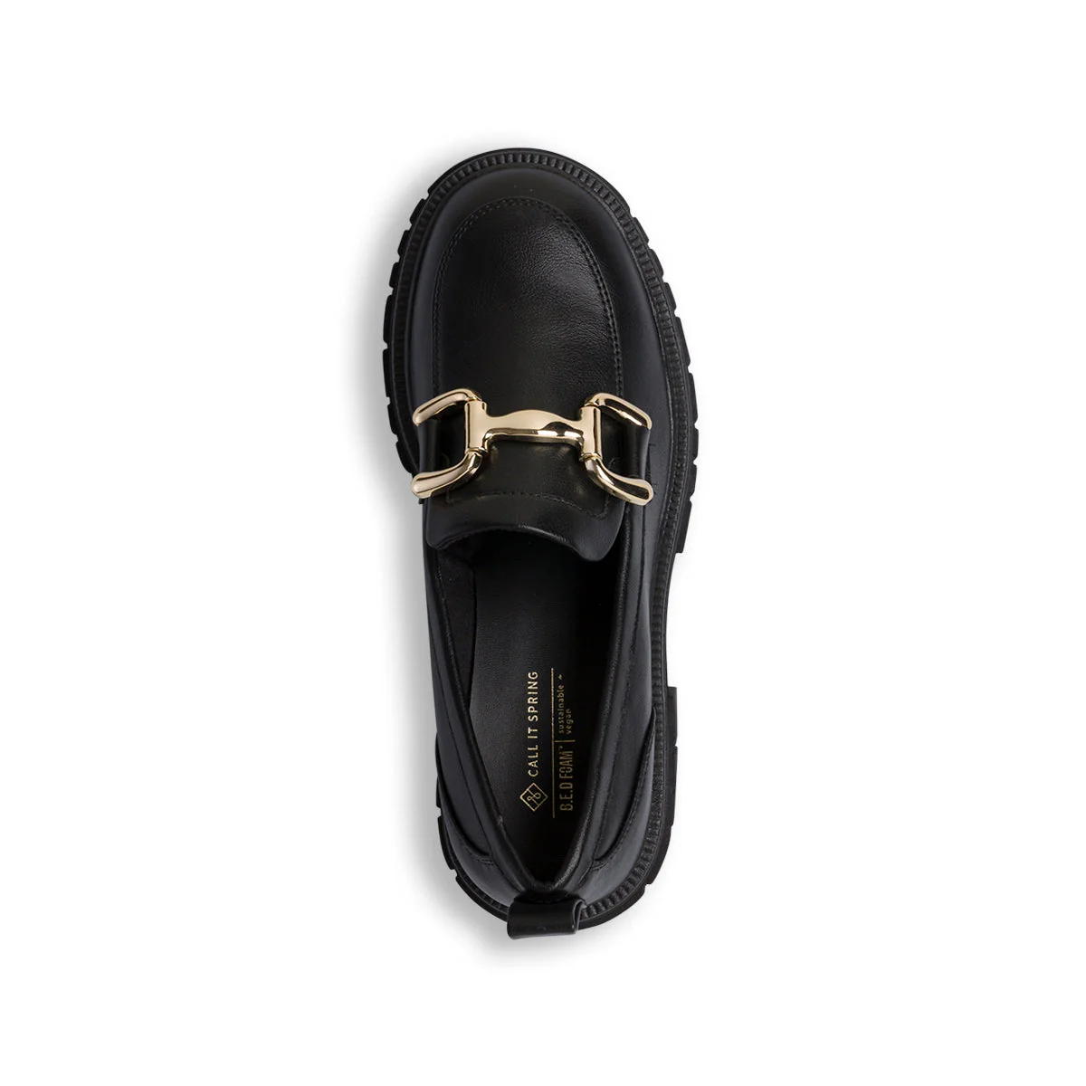 Mocassini chunky neri da donna in pelle vegana Call It Spring Rome - Image 5