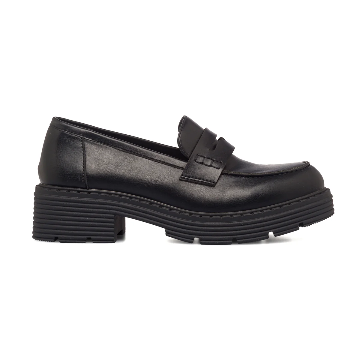 Mocassini chunky neri da donna Lora Ferres
