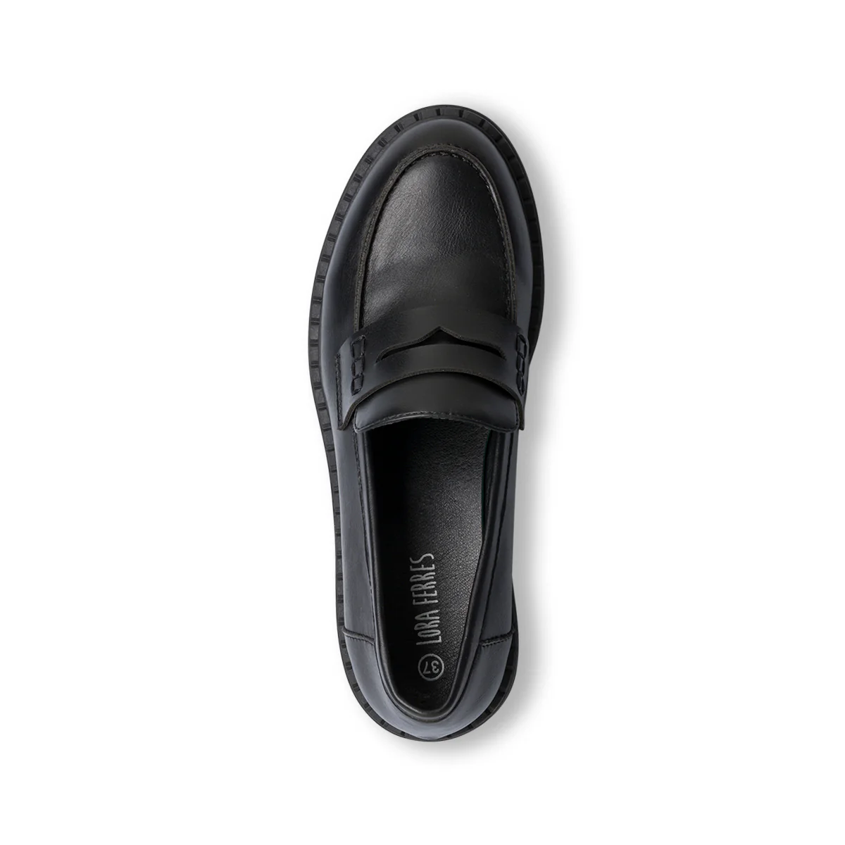 Mocassini chunky neri da donna Lora Ferres - Image 5