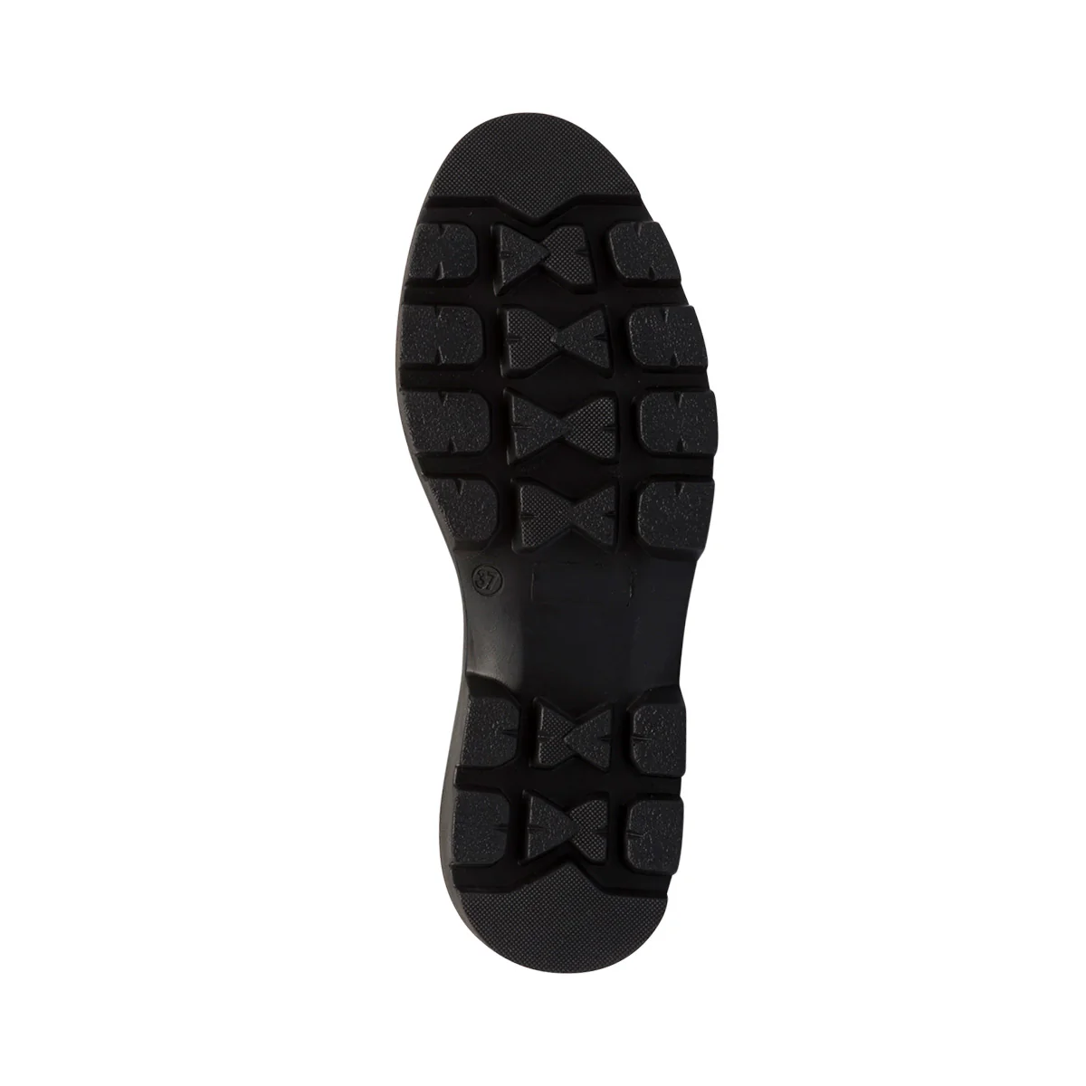 Mocassini chunky neri in pelle da donna con morsetto Primopiano - Image 4