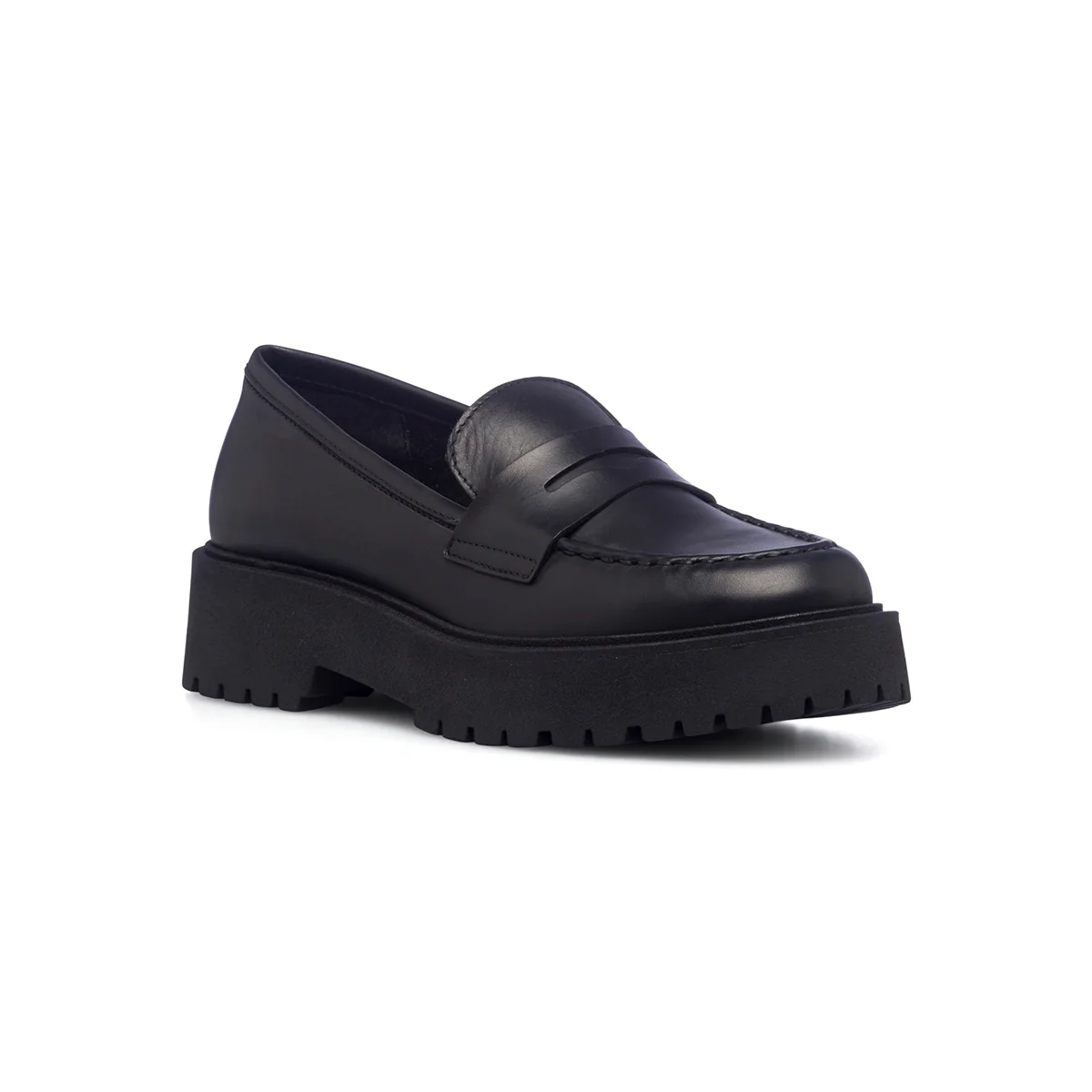 Mocassini chunky neri in pelle da donna Primopiano - Image 12