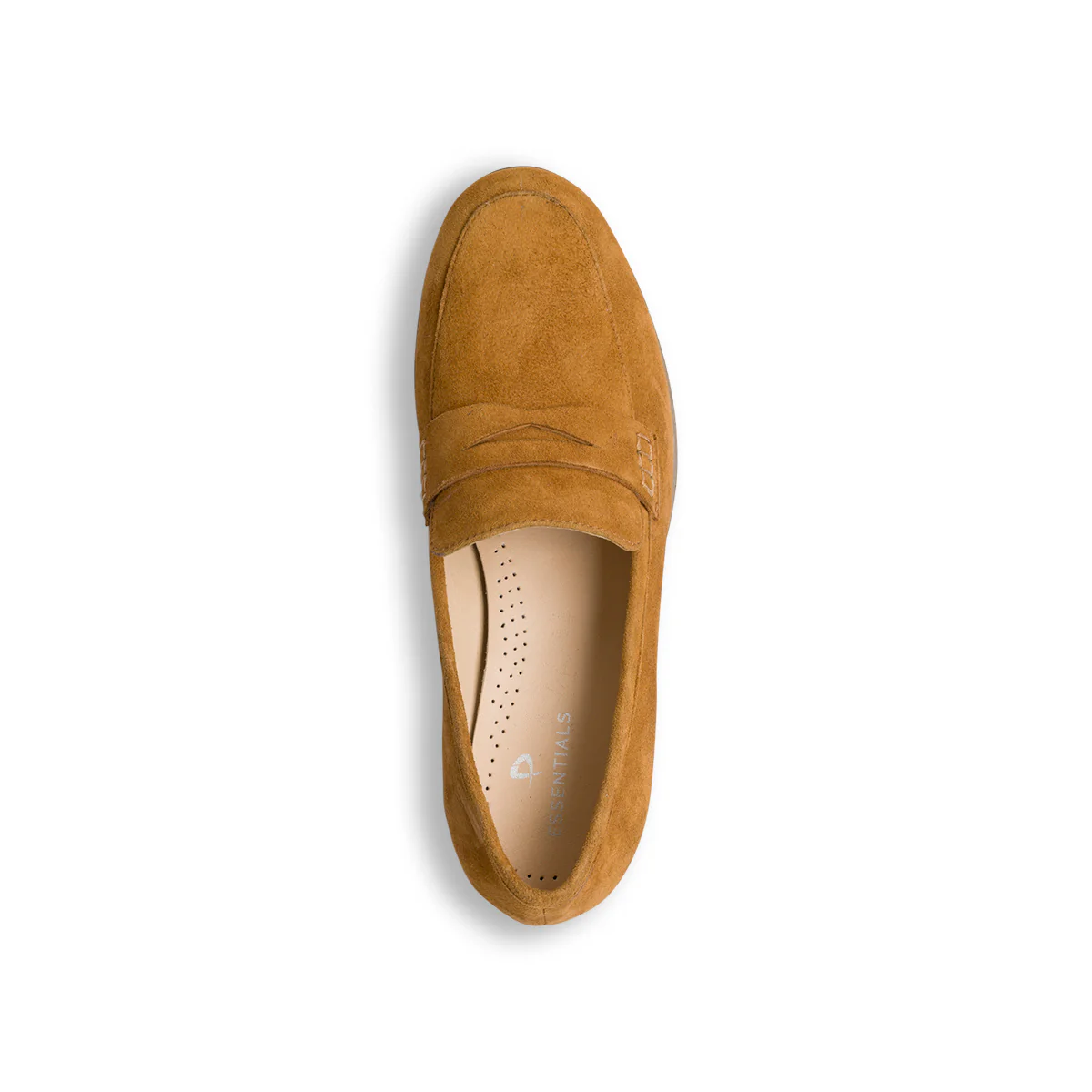 Mocassini color cuoio in pelle scamosciata da donna P Essentials - Image 7