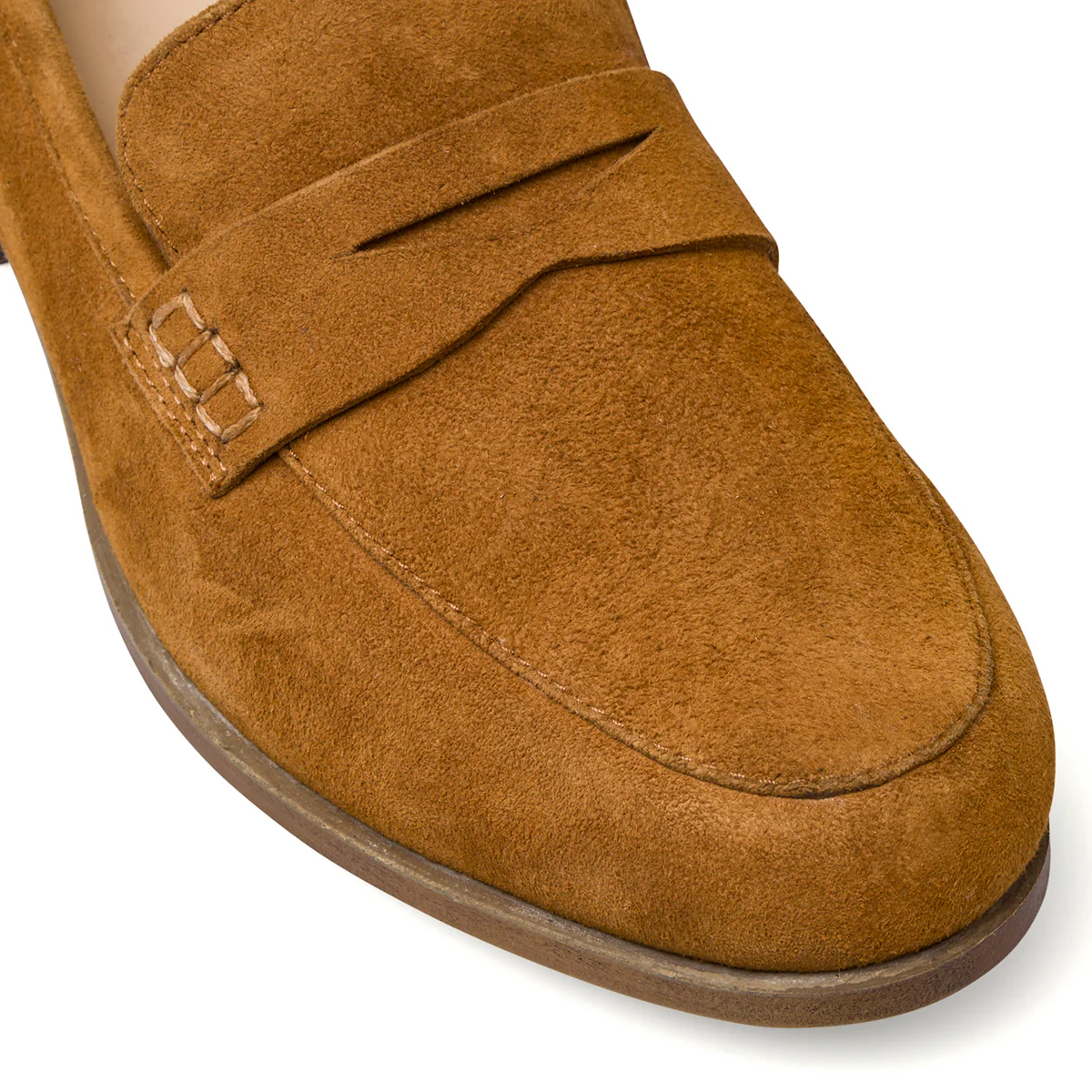 Mocassini color cuoio in pelle scamosciata da donna P Essentials - Image 8