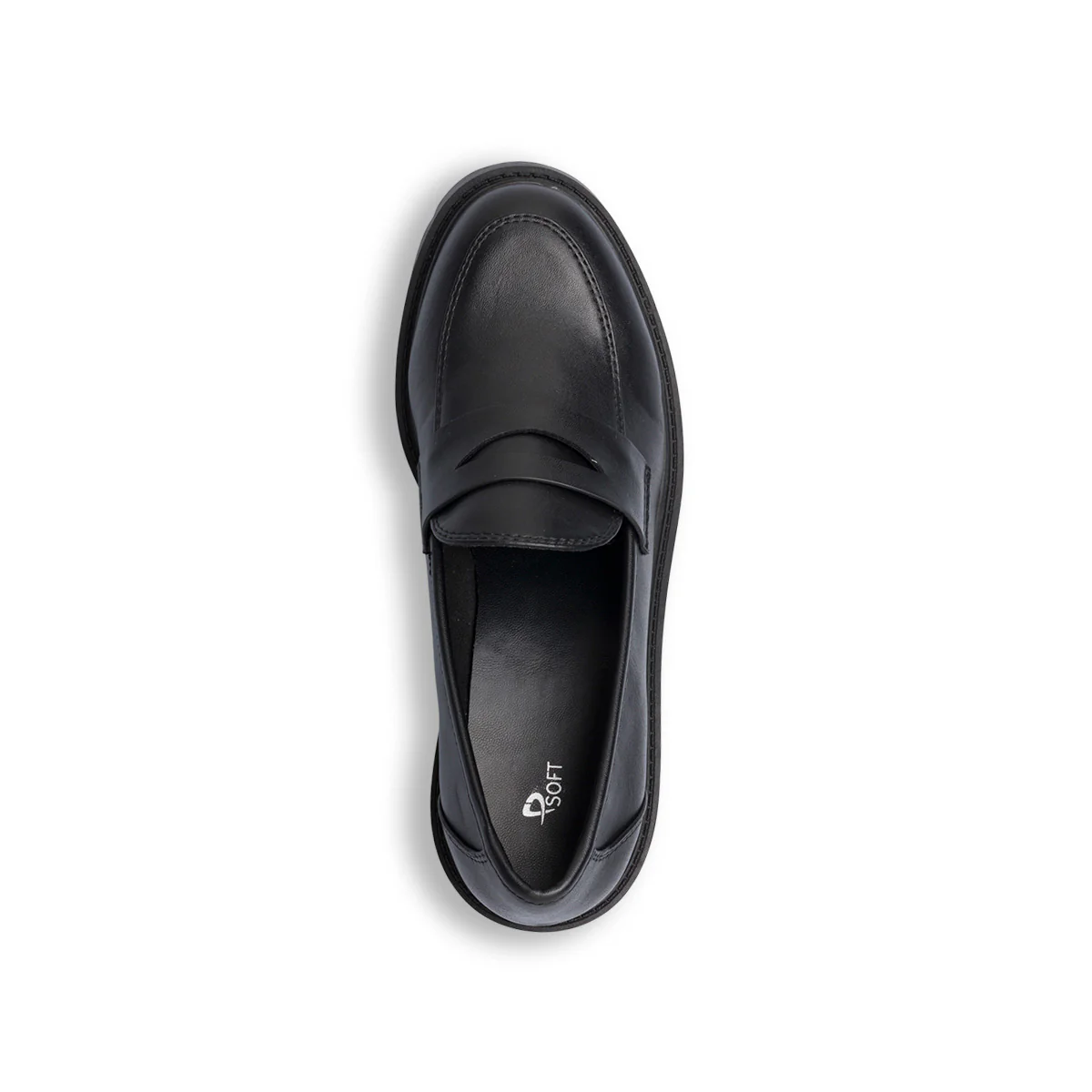 Mocassini comfort neri da donna con mascherina P Soft - Image 7