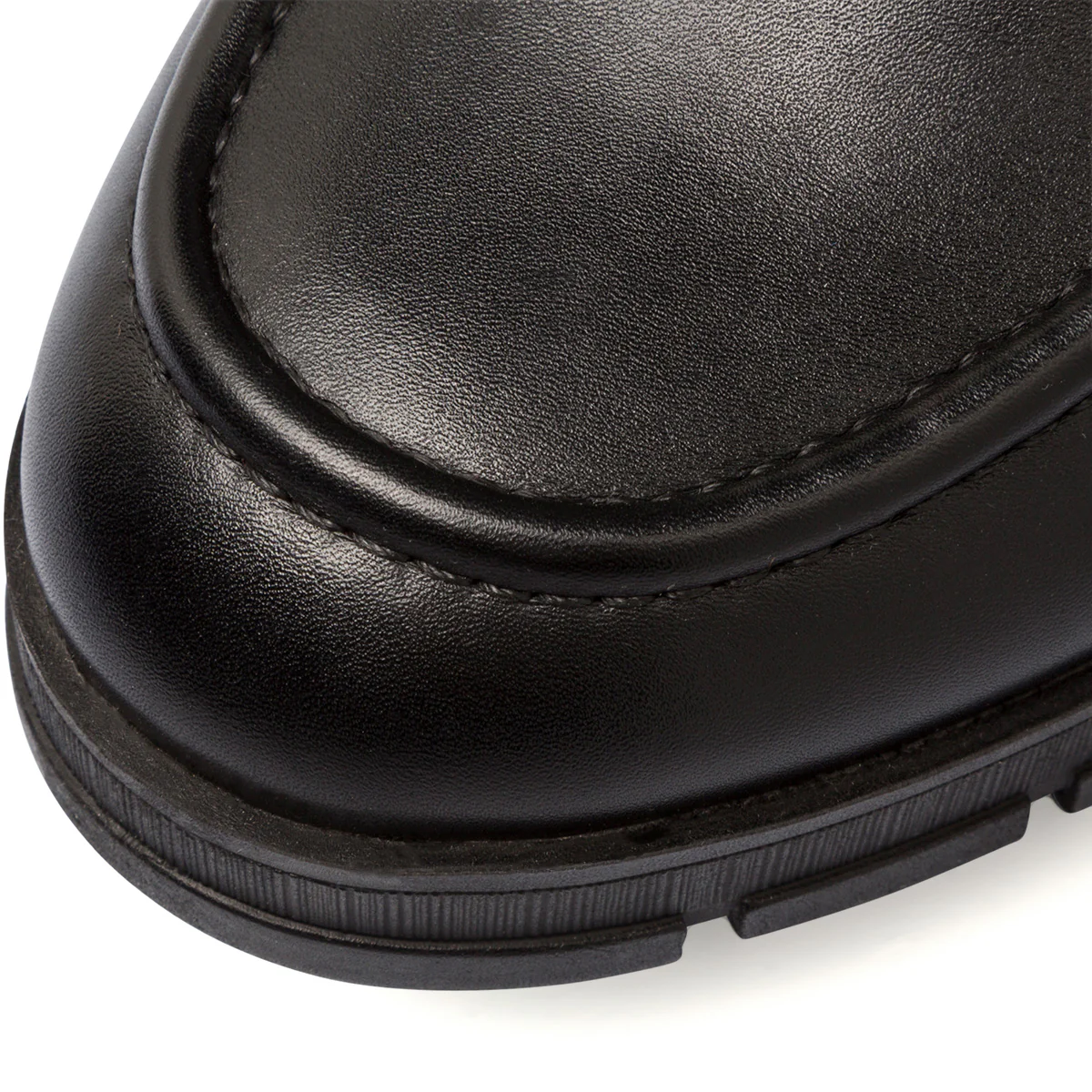 Mocassini comfort neri da donna con tacco 7 cm e morsetto P Soft - Image 5
