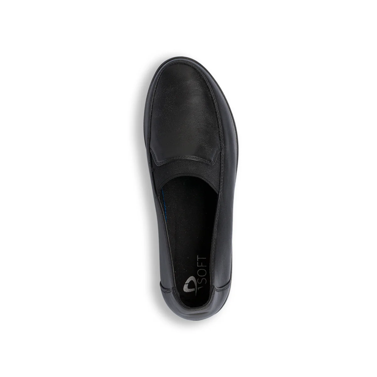 Mocassini comfort neri da Donna con zeppa P Soft - Image 5
