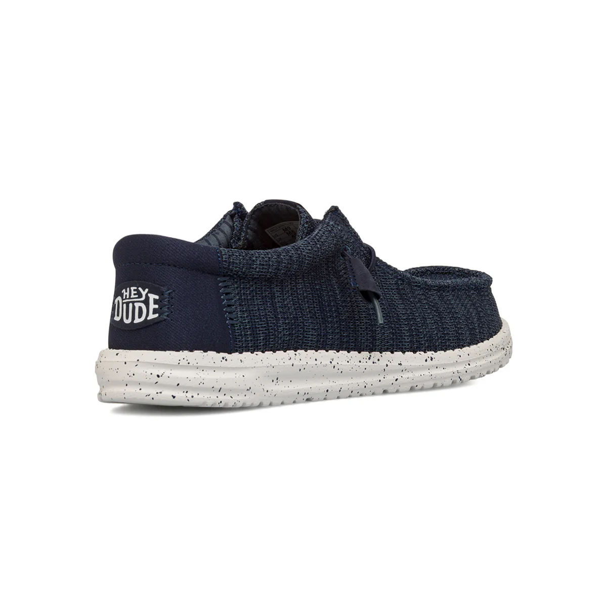 Mocassini leggeri blu da Uomo in tessuto Heydude Wally Stretch Sox - Image 3