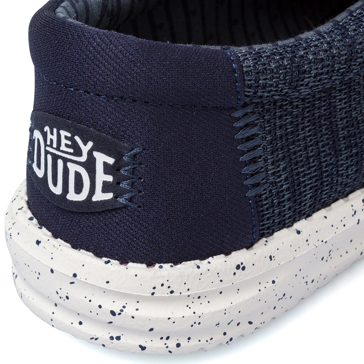 Mocassini leggeri blu da Uomo in tessuto Heydude Wally Stretch Sox - Image 5
