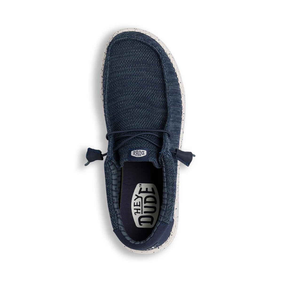 Mocassini leggeri blu da Uomo in tessuto Heydude Wally Stretch Sox - Image 6