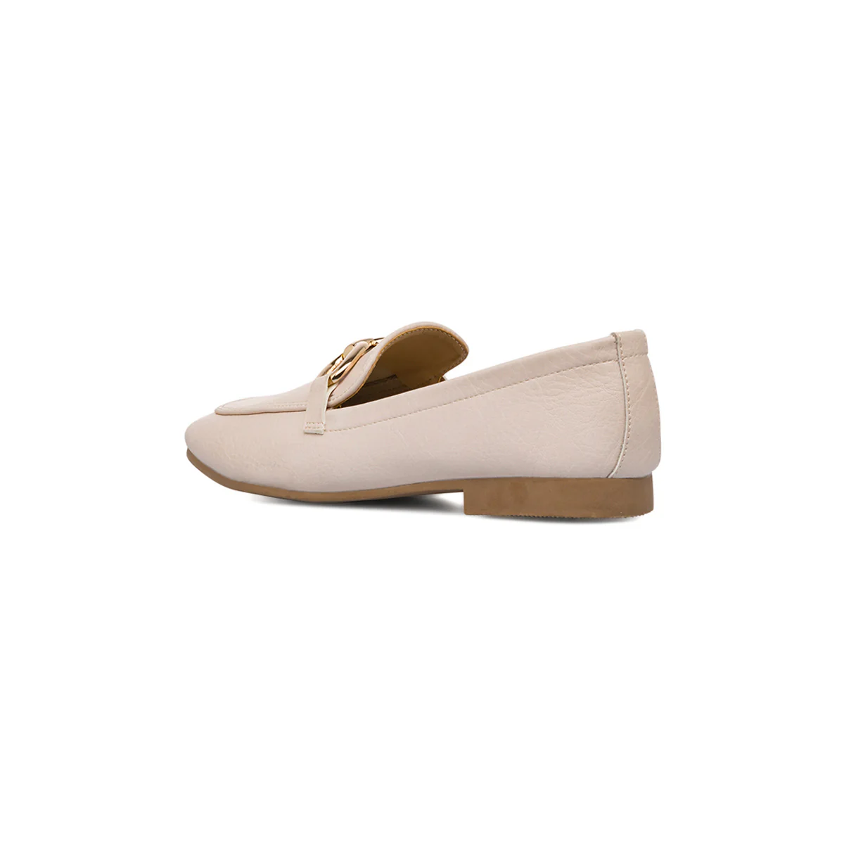 Mocassini da donna beige con morsetto in metallo Lora Ferres - Image 6
