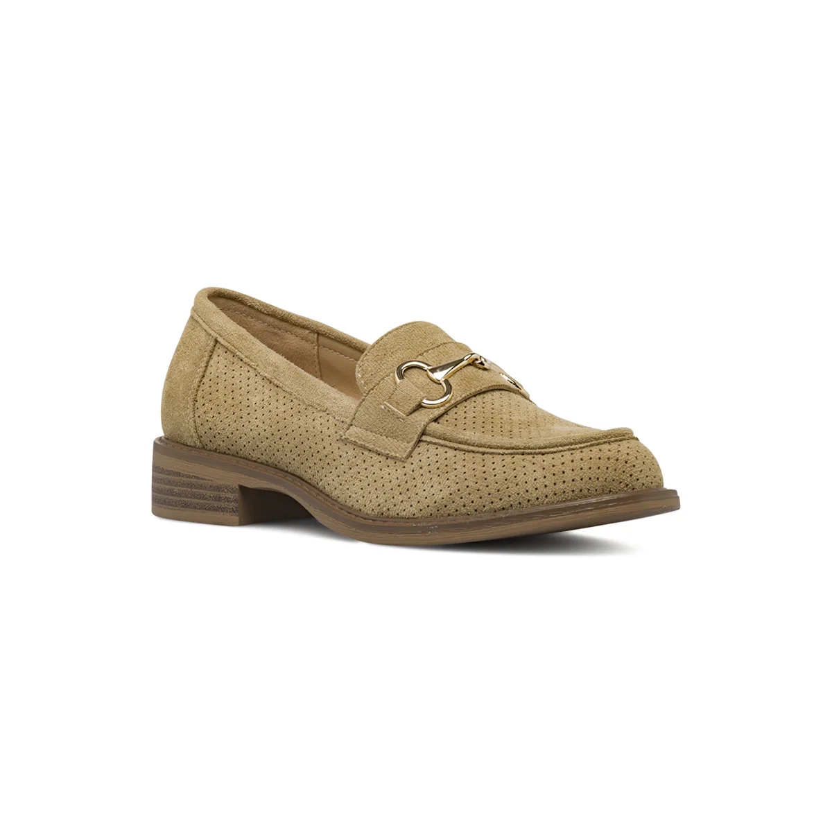 Mocassini da donna beige effetto scamosciato Lora Ferres - Image 2