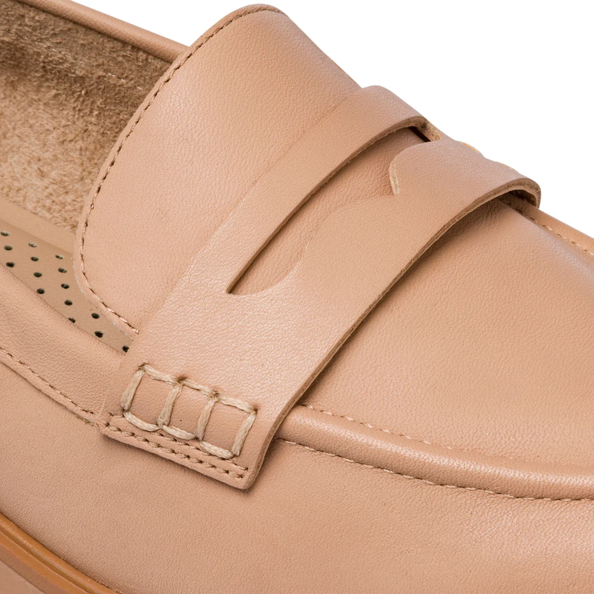 Mocassini da donna beige in pelle ALDO Ibreda - Image 6