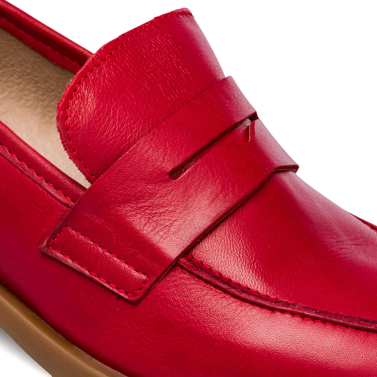 Mocassini da donna rossi in pelle P Essentials - Image 19
