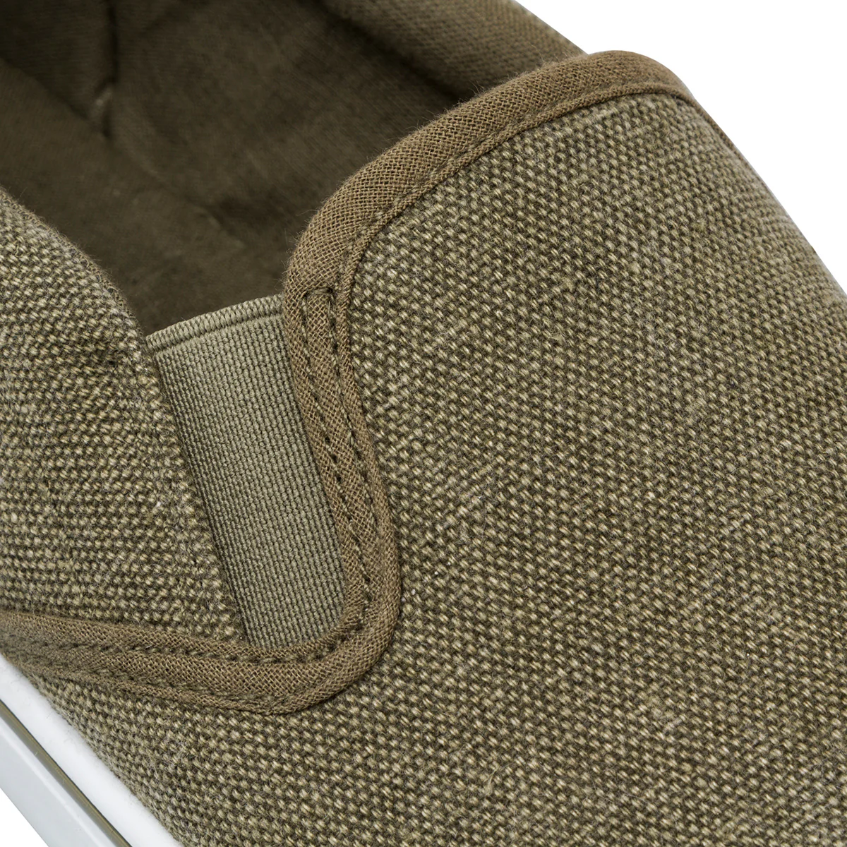 Mocassini da uomo in tessuto verde militare Jog - Image 4