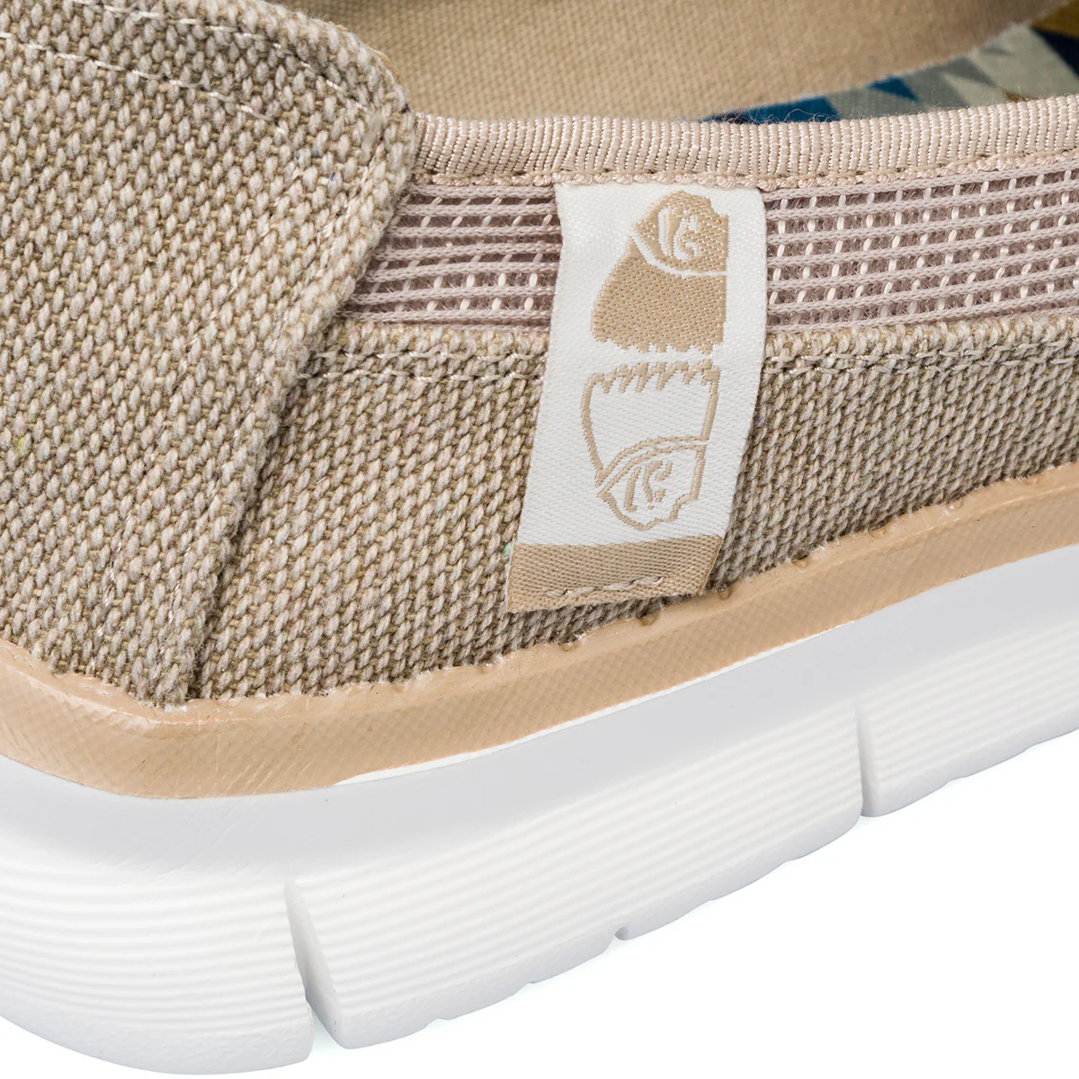 Mocassini da uomo slip-on beige con dettaglio e logo laterale Americanino - Image 6