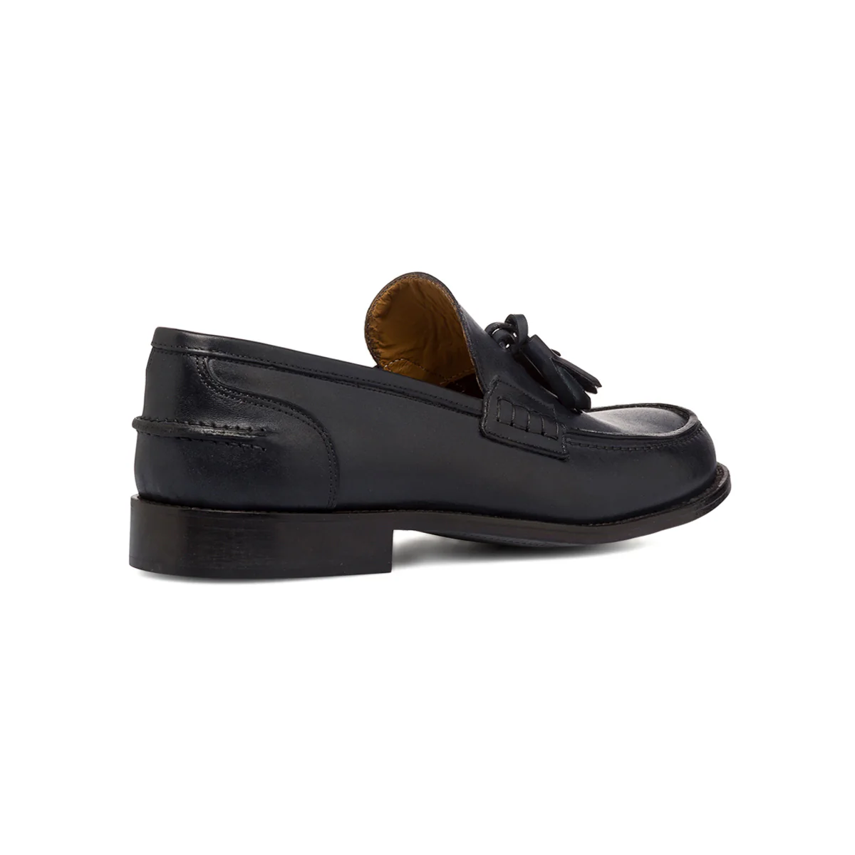Mocassini eleganti blu navy in pelle da uomo con nappine Primopiano - Image 3