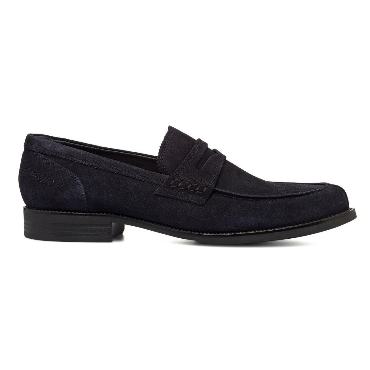 Mocassini eleganti blu navy in pelle da uomo La Cuoieria