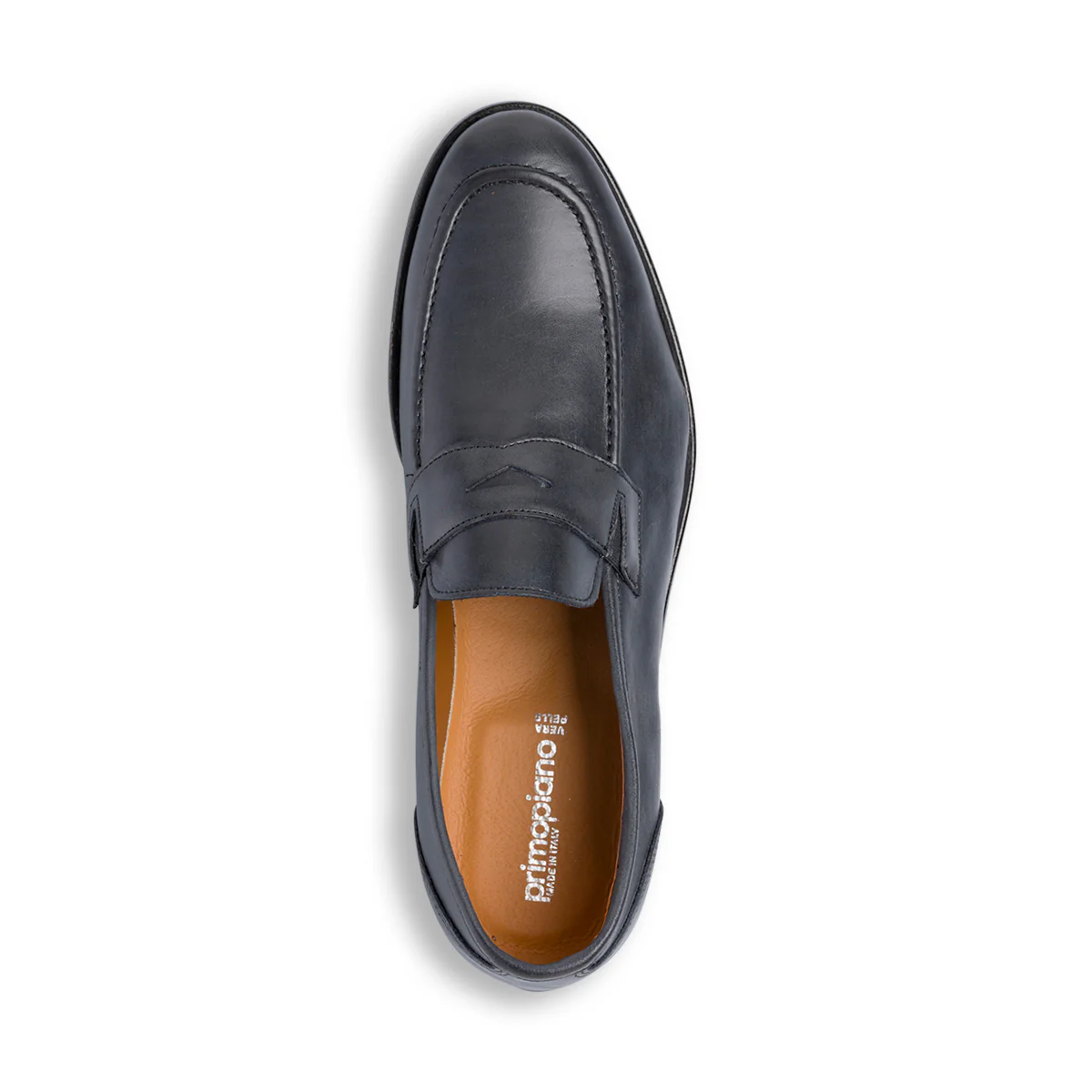 Mocassini eleganti blu navy in pelle da uomo Primopiano - Image 6