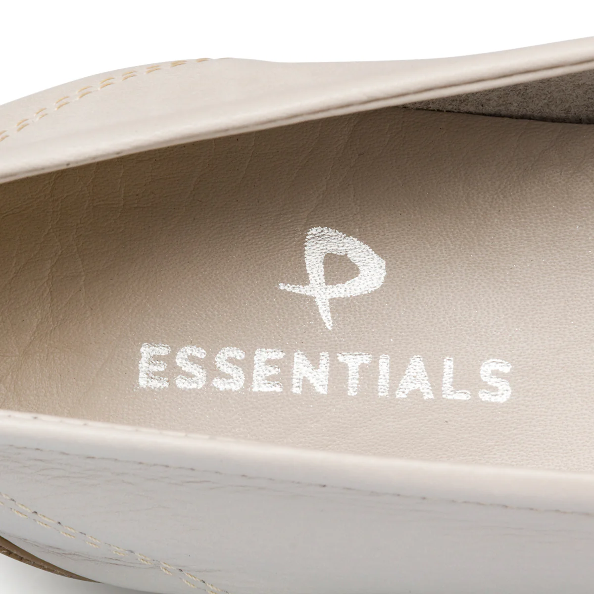 Mocassini grigi da donna in pelle P Essentials - Image 2