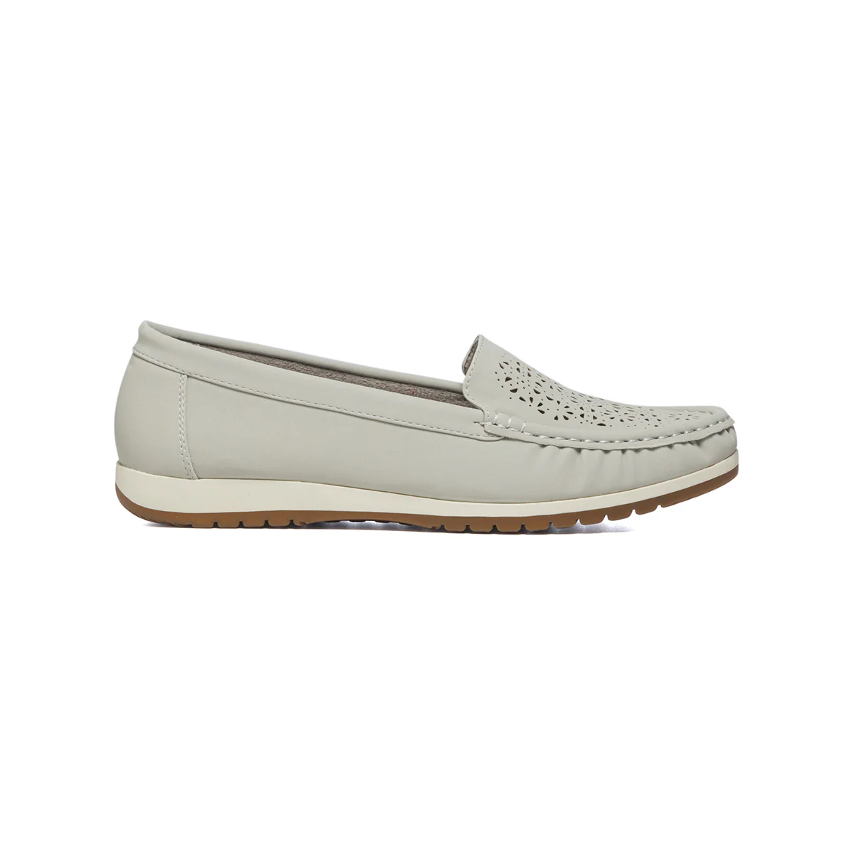 Mocassini grigi in morbida similpelle P Soft