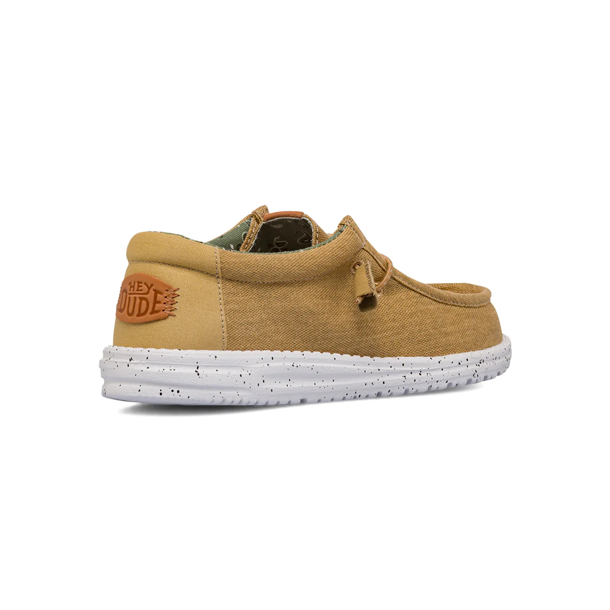 Mocassini in tessuto leggero beige da Uomo Heydude Wally Washed Canvas - Image 3