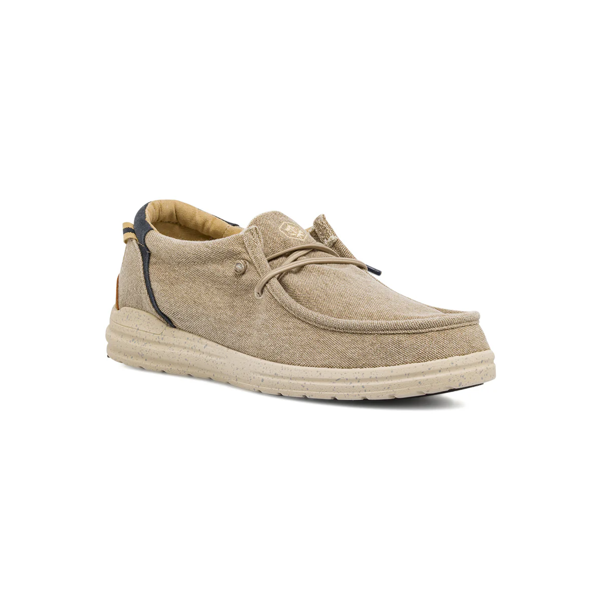 Mocassini leggeri da Uomo in tela beige effetto denim Lumberjack - Image 2