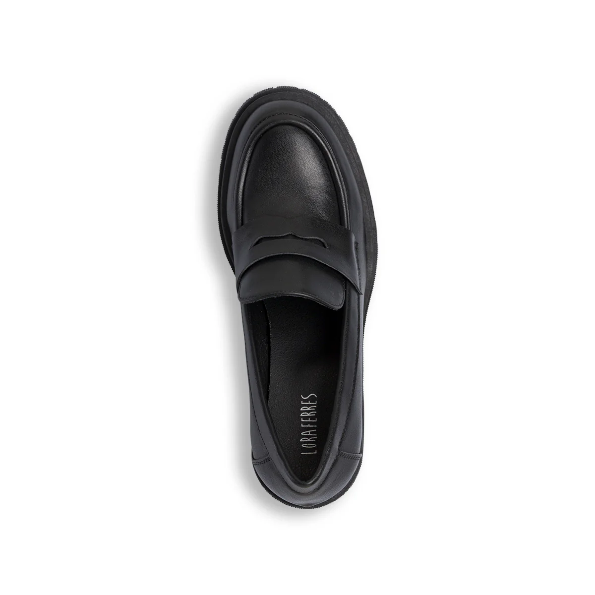 Mocassini loafer neri da Donna con tacco 5 cm Lora Ferres - Image 6